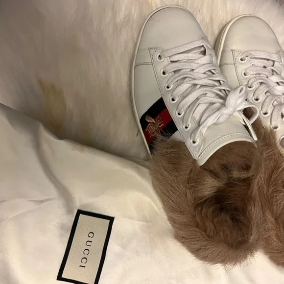 Gucci Fur Sneakers